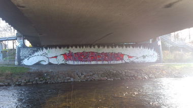 Graffiti Bombing - Photo by FameBalken