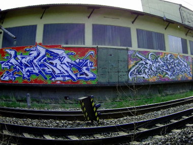 Graffiti Wall in Austria - Photo by Famelevel_O