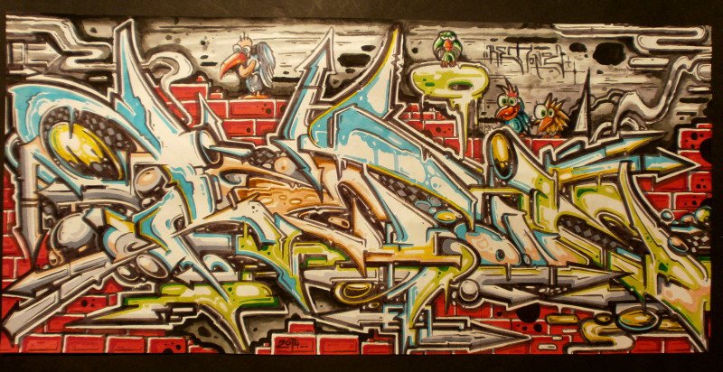 Graffiti Sketch - Photo by Famelevel_O