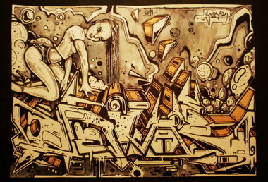 Graffiti Sketch - Photo by Famelevel_O