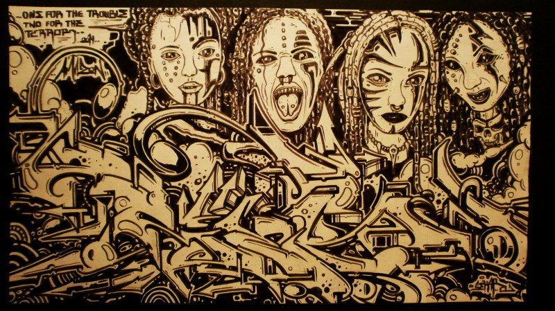 Graffiti Sketch - Photo by Famelevel_O