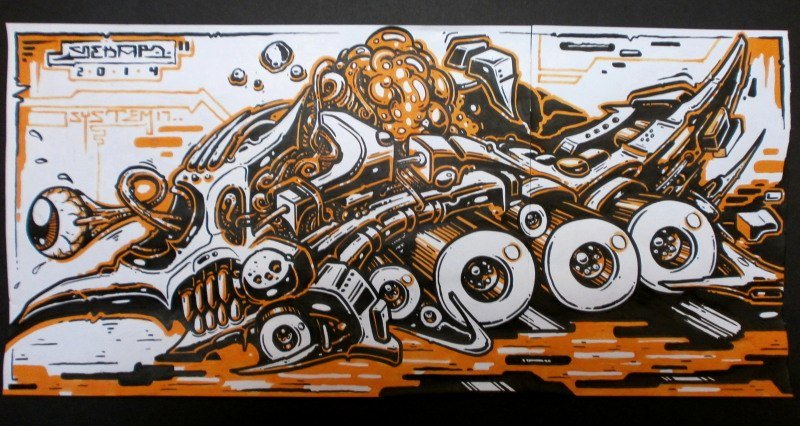 Graffiti Sketch - Photo by Famelevel_O