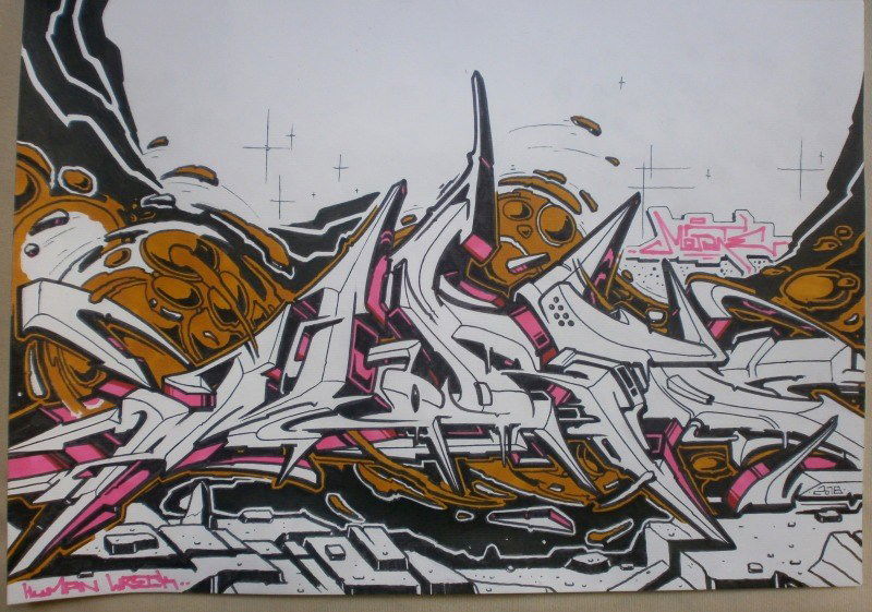 Graffiti Sketch - Photo by Famelevel_O