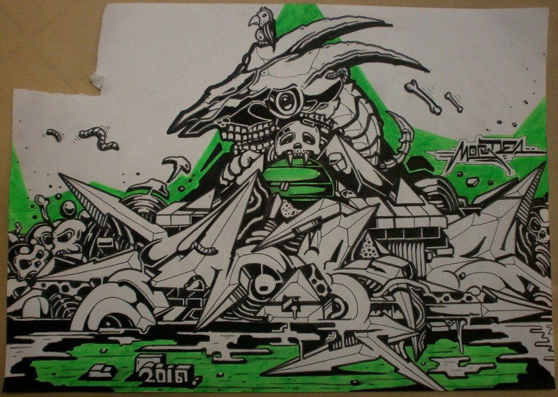 Graffiti Sketch - Photo by Famelevel_O