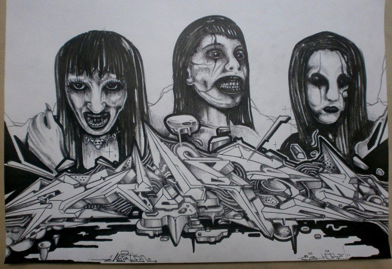 Graffiti Sketch - Photo by Famelevel_O