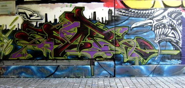 Graffiti Wall in Austria - Photo by Famelevel_O