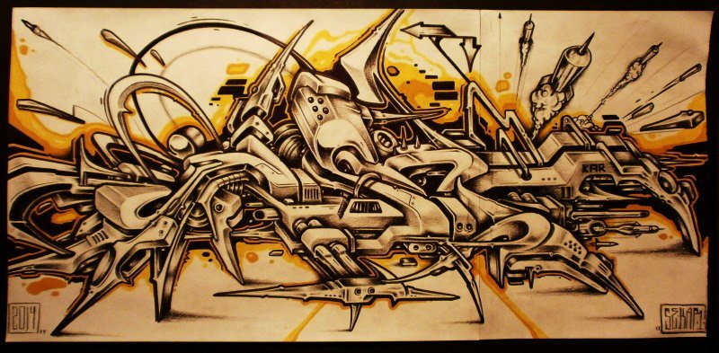 Graffiti Sketch - Photo by Famelevel_O