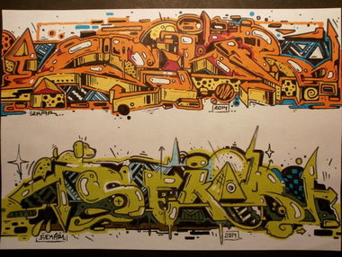 Graffiti Sketch - Photo by Famelevel_O