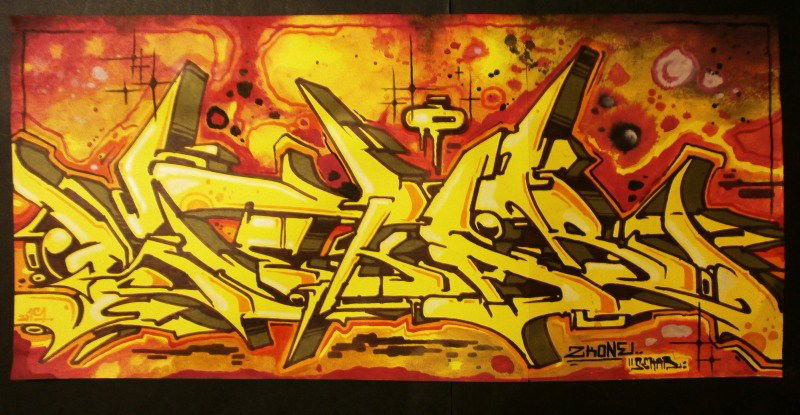 Graffiti Sketch - Photo by Famelevel_O