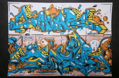 Graffiti Sketch - Photo by Famelevel_O