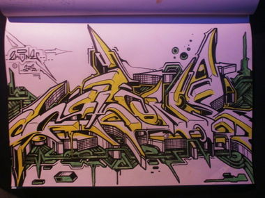 Graffiti Sketch - Photo by Famelevel_O