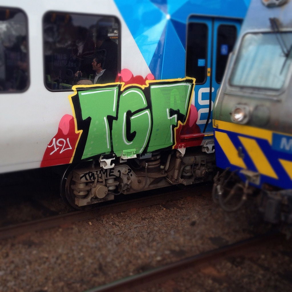 Graffiti Train - Photo by Fan - TGF, Osnabrück (2012)