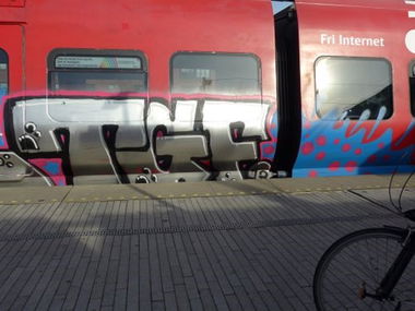 Graffiti Train - Photo by Fan - TGF, Osnabrück (2014)