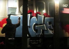Graffiti Train - Photo by Fan - TGF, Osnabrück (2008)