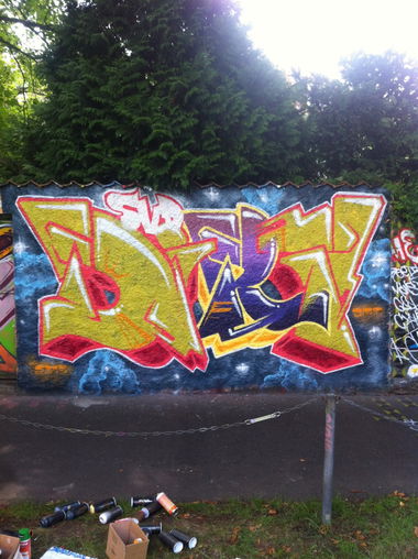 Graffiti Wall in Darmstadt - Photo by FarbFlash - Dirt, Darmstadt, 2013
