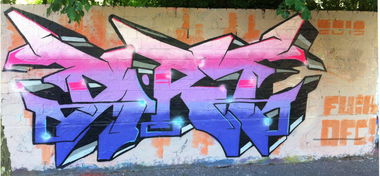 Graffiti Wall in Darmstadt - Photo by FarbFlash (2013)