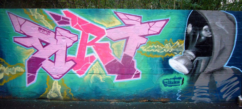 Graffiti Wall in Darmstadt - Photo by FarbFlash - Dirt, Character, Darmstadt (2012)