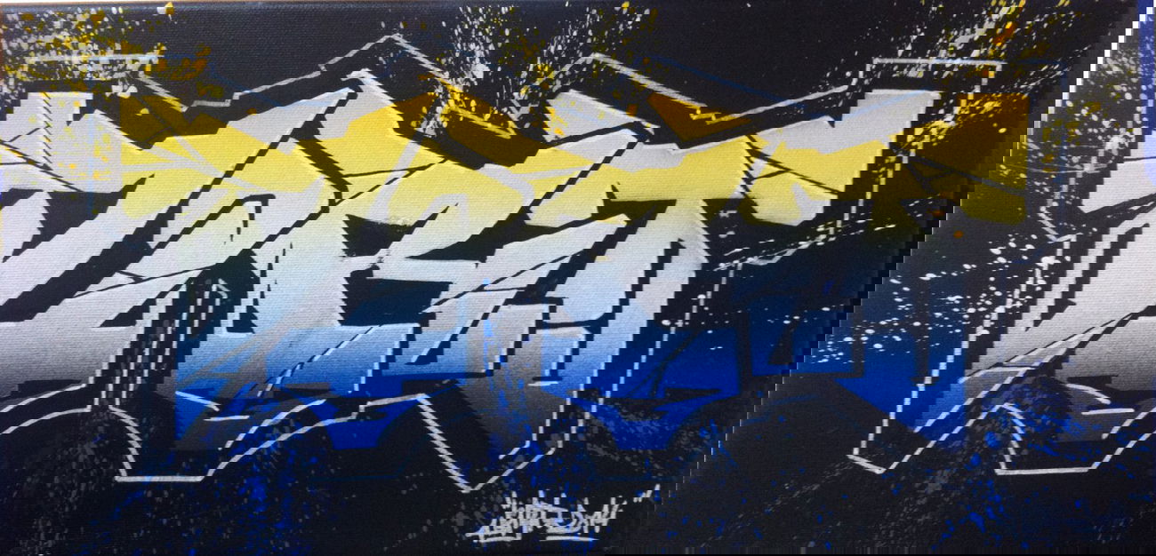 Graffiti Artwork - Photo by FarbFlash - Canvas, Dirt, Mainz (2014)