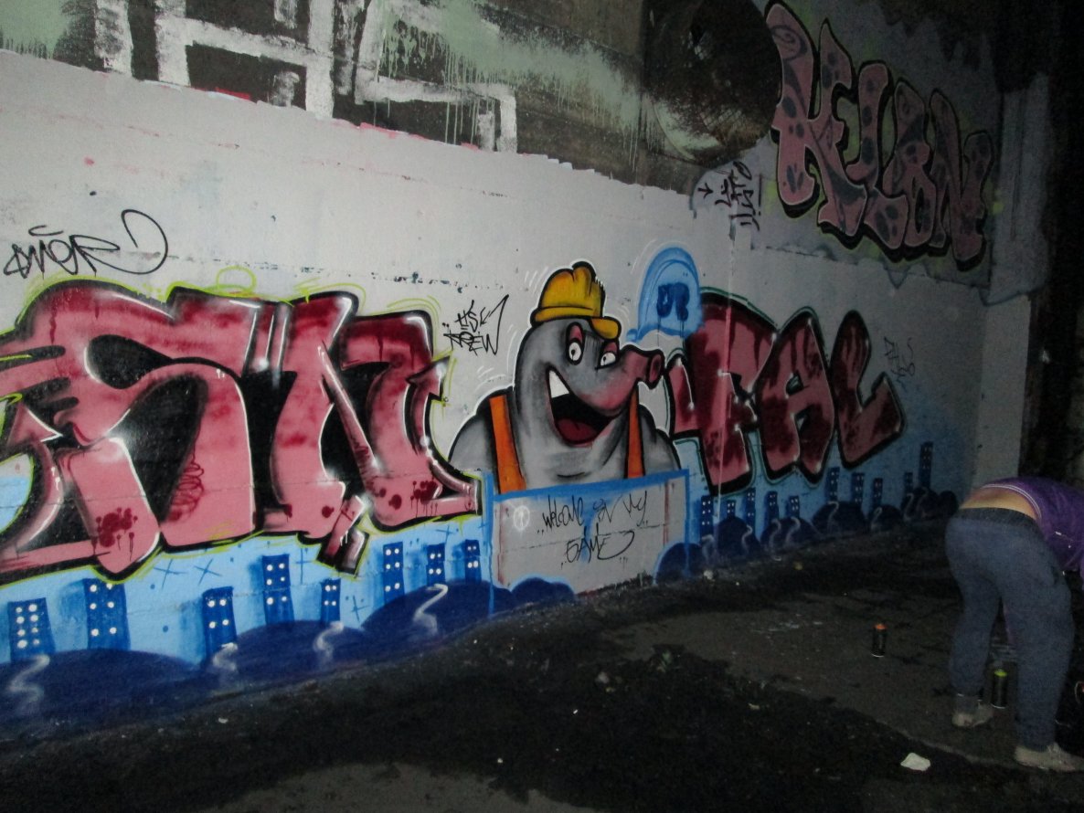 Graffiti Wall - Photo by FarbenFroh - Maulwurf (2013)