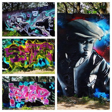 Graffiti Wall - Photo by Farbkiller - flyr, saik, sild (2015)