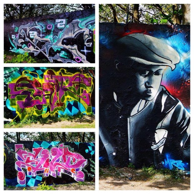 Graffiti Wall - Photo by Farbkiller - flyr, saik, sild (2015)