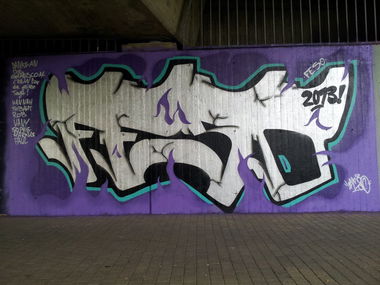 Graffiti Wall in Windeck - Photo by FeSO - feso, windeck, brücke (2013)