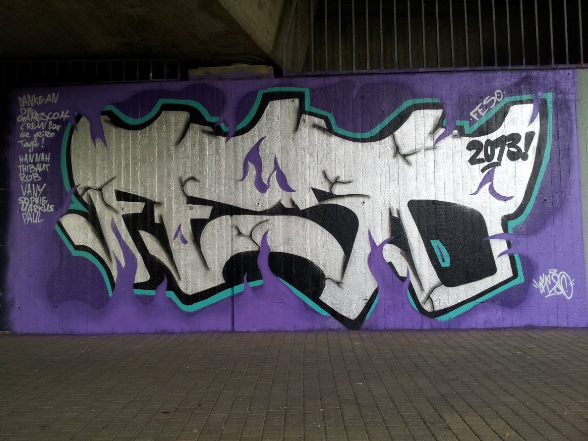 Graffiti Wall in Windeck - Photo by FeSO - feso, windeck, brücke (2013)