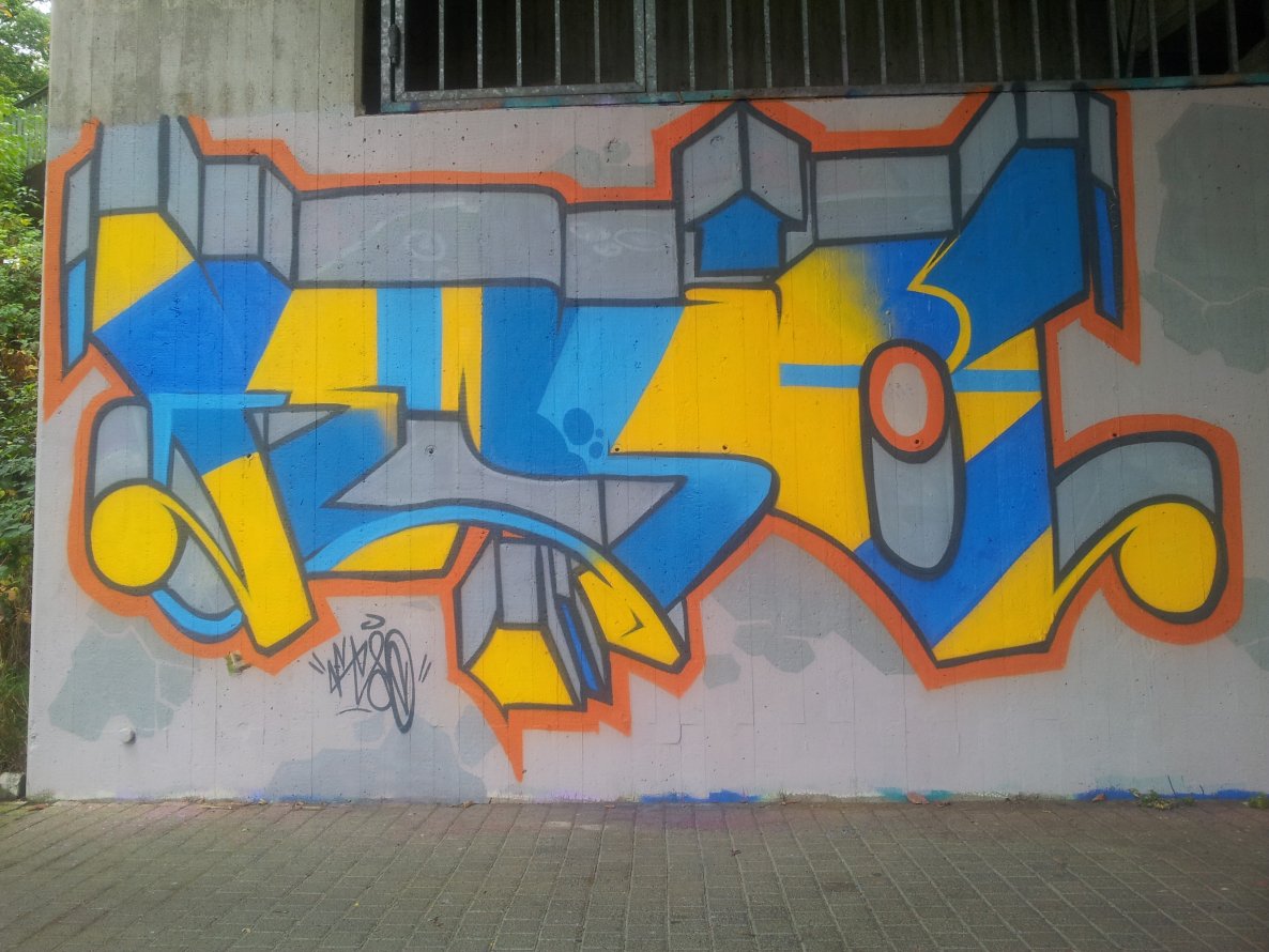 Graffiti Wall in Windeck - Photo by FeSO - feso, windeck, brücke (2013)