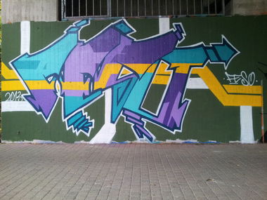 Graffiti Wall in Windeck - Photo by FeSO - feso, windeck, brücke (2013)