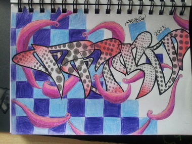 Graffiti Sketch - Photo by FeSO - feso, bunt, color (2013)