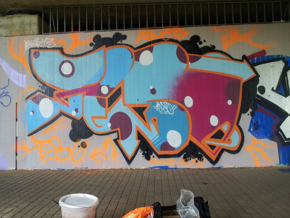 Graffiti Wall in Windeck - Photo by FeSO - feso, anti, hall (2013)