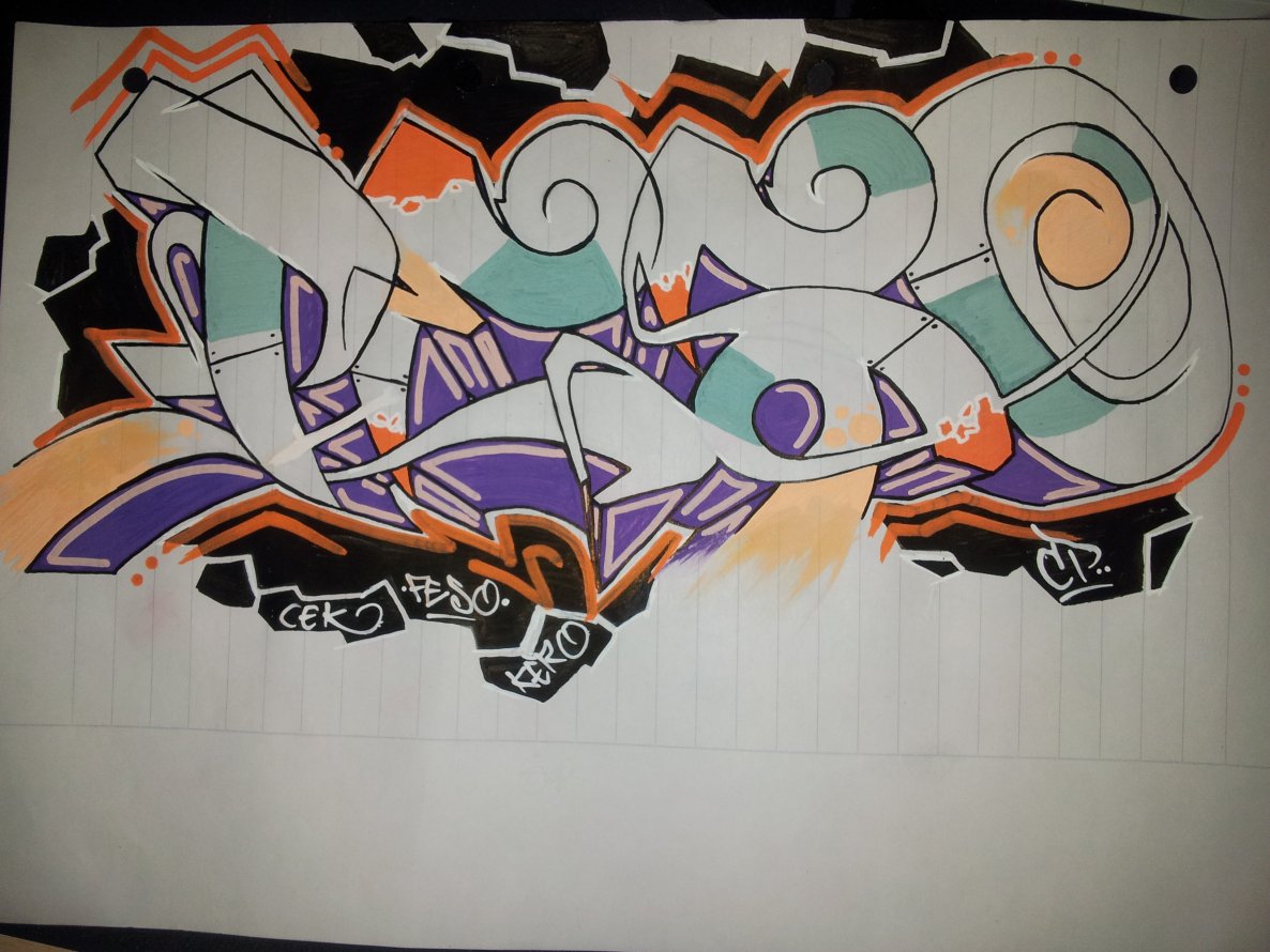Graffiti Sketch - Photo by FeSO - pheso, feso, sketch (2013)