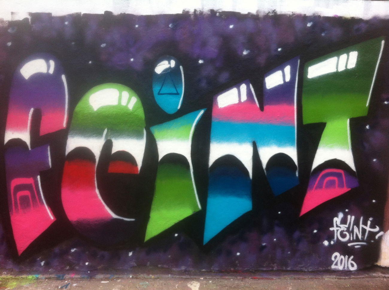 Graffiti Wall in Российская Федерация - Photo by Feint - Feint, Moscow_graffiti (2016)