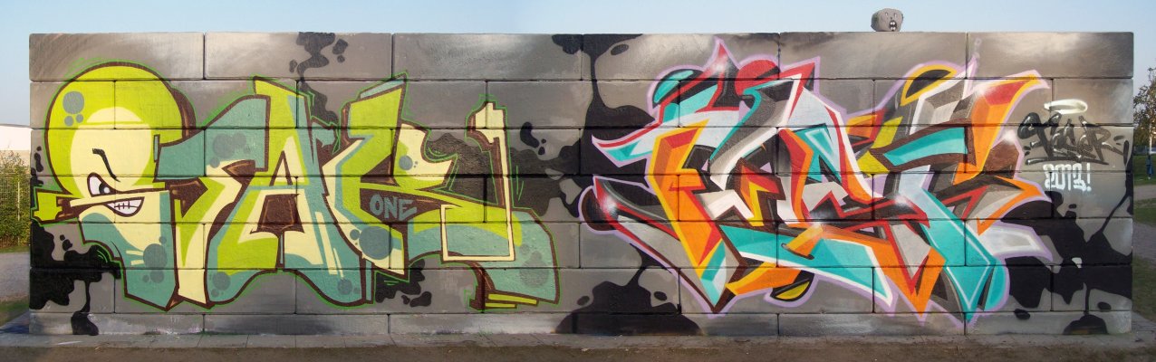 Graffiti Wall in Krefeld - Photo by Feser - stak, fesr, feser (2013)