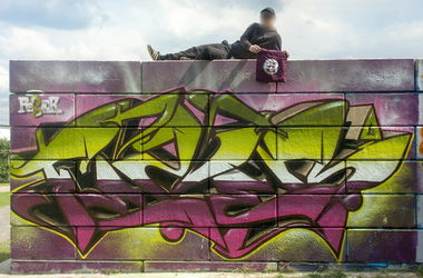 Graffiti Wall in Krefeld - Photo by Feser - feser, fesr (2014)