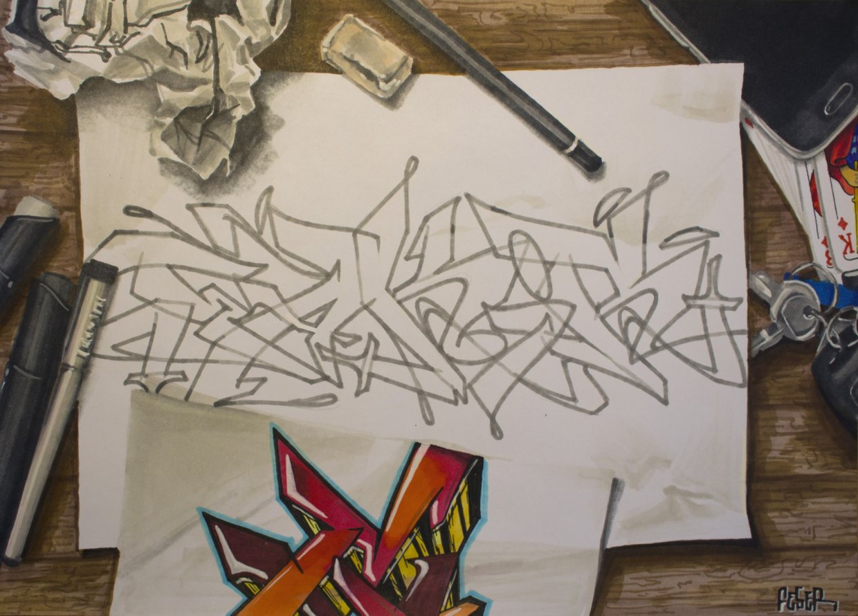 Graffiti Sketch - Photo by Feser - feser, fesr (2014)