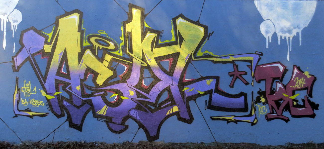 Graffiti Wall in Köln - Photo by Fhil - Cologne, Köln, Braunsfeld (2014)