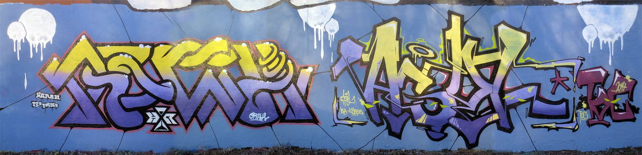 Graffiti Wall in Köln - Photo by Fhil - Cologne, Köln, Braunsfeld (2014)