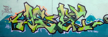 Graffiti Wall - Photo by Fhil - Köln, Asyl, Toc (2014)