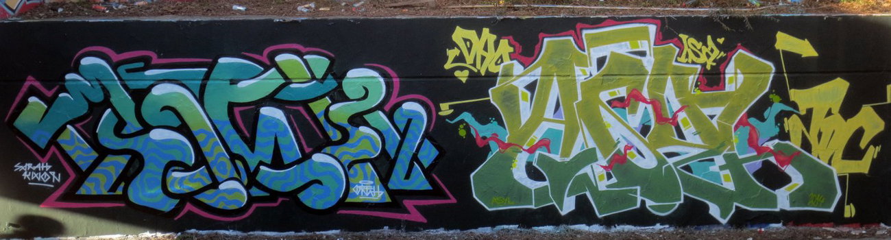 Graffiti Wall in Brühl - Photo by Fhil - Cologne, Köln, Badorf (2014)
