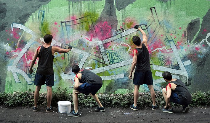 Graffiti Wall in Köln - Photo by Fhil - Cologne, Köln, Braunsfeld (2014)