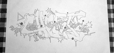 Graffiti Sketch - Photo by Fhil - Chest, Black, 'n' (2014)