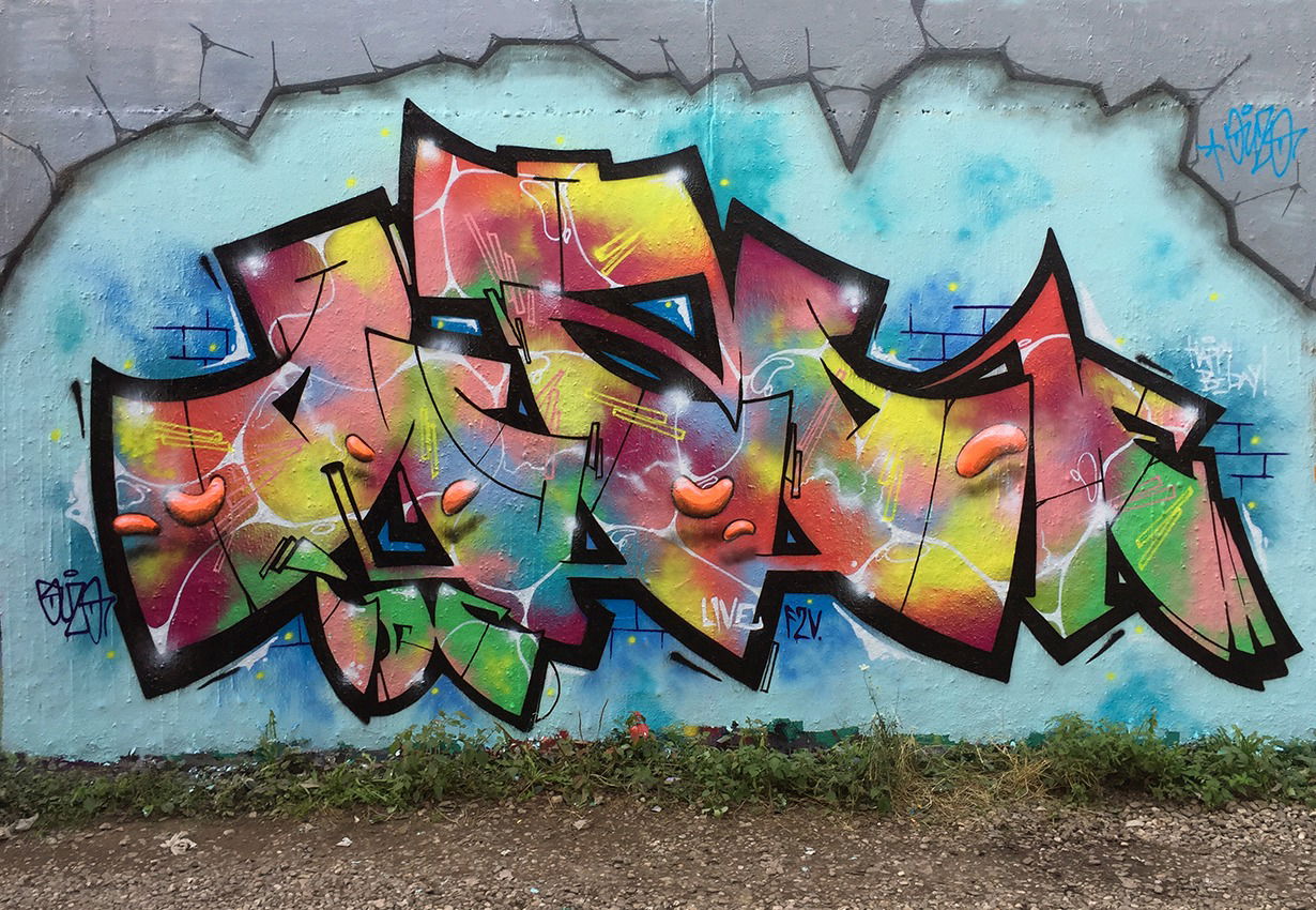 Graffiti Wall in Köln - Photo by Fhil - Cologne, Köln, Braunsfeld (2016)