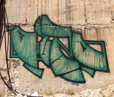 Graffiti Wall - Photo by Fhil - Greece, Ouzo, TOC (2016)