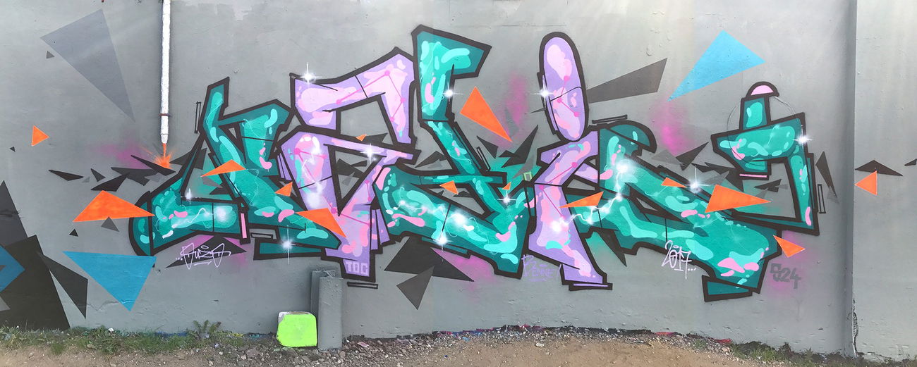 Graffiti Wall in Köln - Photo by Fhil - Cologne, Köln, Asyl (2017)