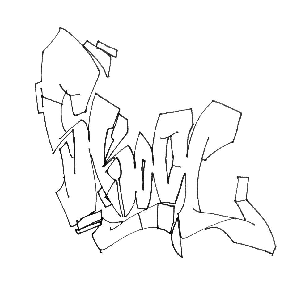 Graffiti Sketch - Photo by Fhil - asyl, skool, 524 (2016)