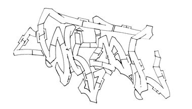 Graffiti Sketch - Photo by Fhil - asyl, skool, 524 (2016)