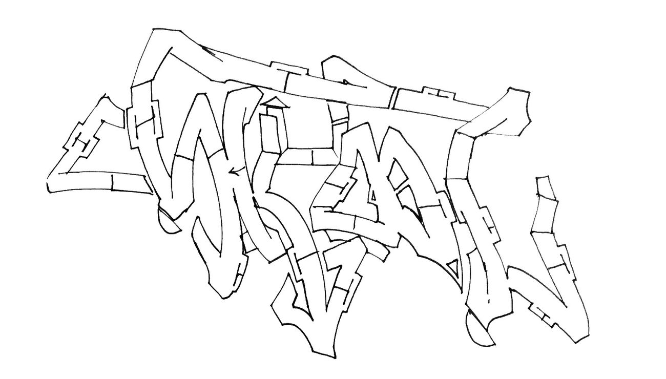 Graffiti Sketch - Photo by Fhil - asyl, skool, 524 (2016)