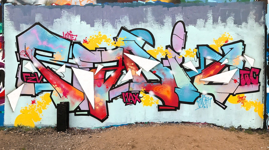 Graffiti Wall in Köln - Photo by Fhil - Cologne, Köln, Asyl (2017)