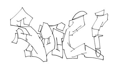 Graffiti Sketch - Photo by Fhil - asyl, sool, 524 (2016)